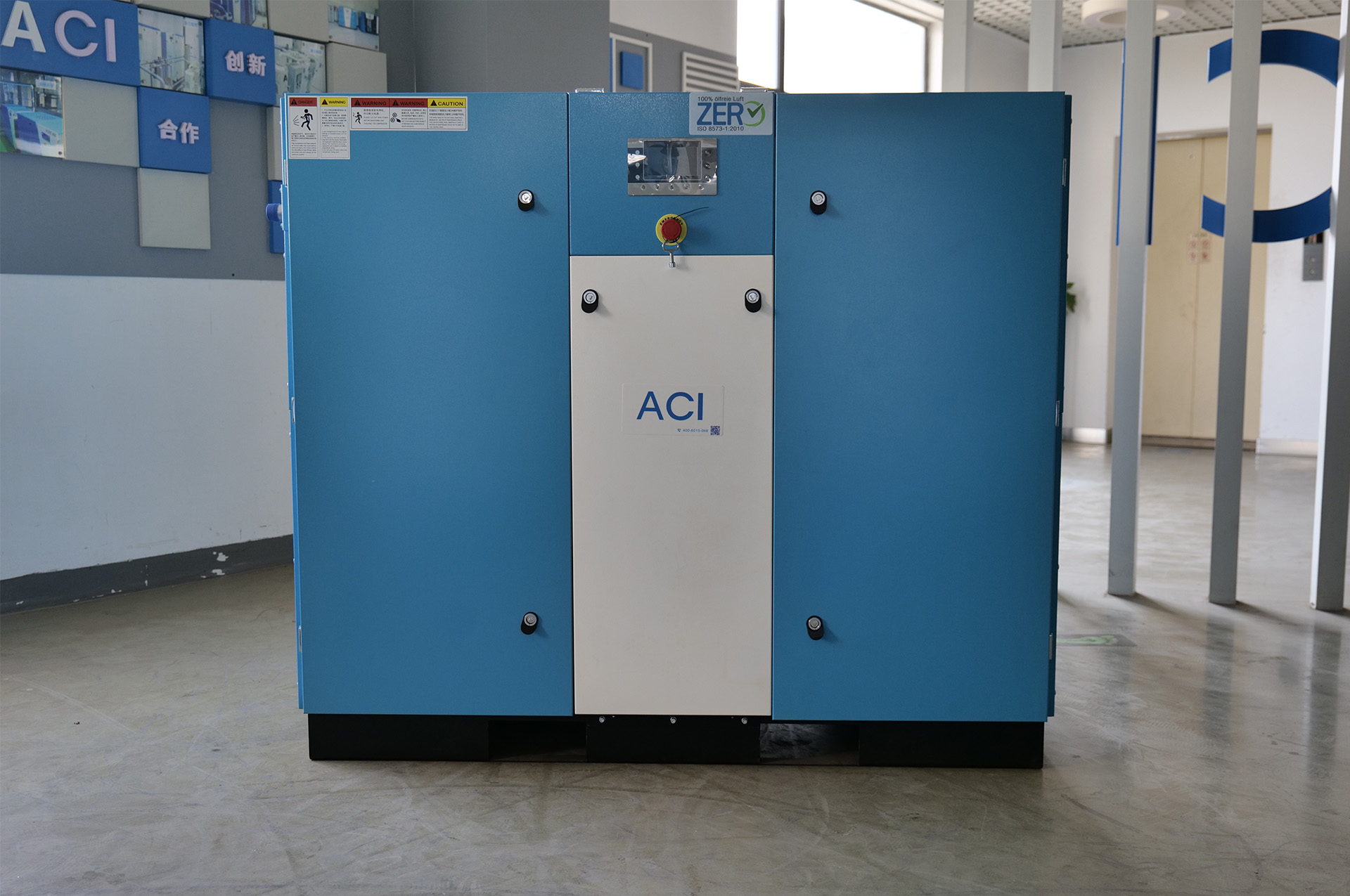 Multi-unit scroll oil-free air compressor