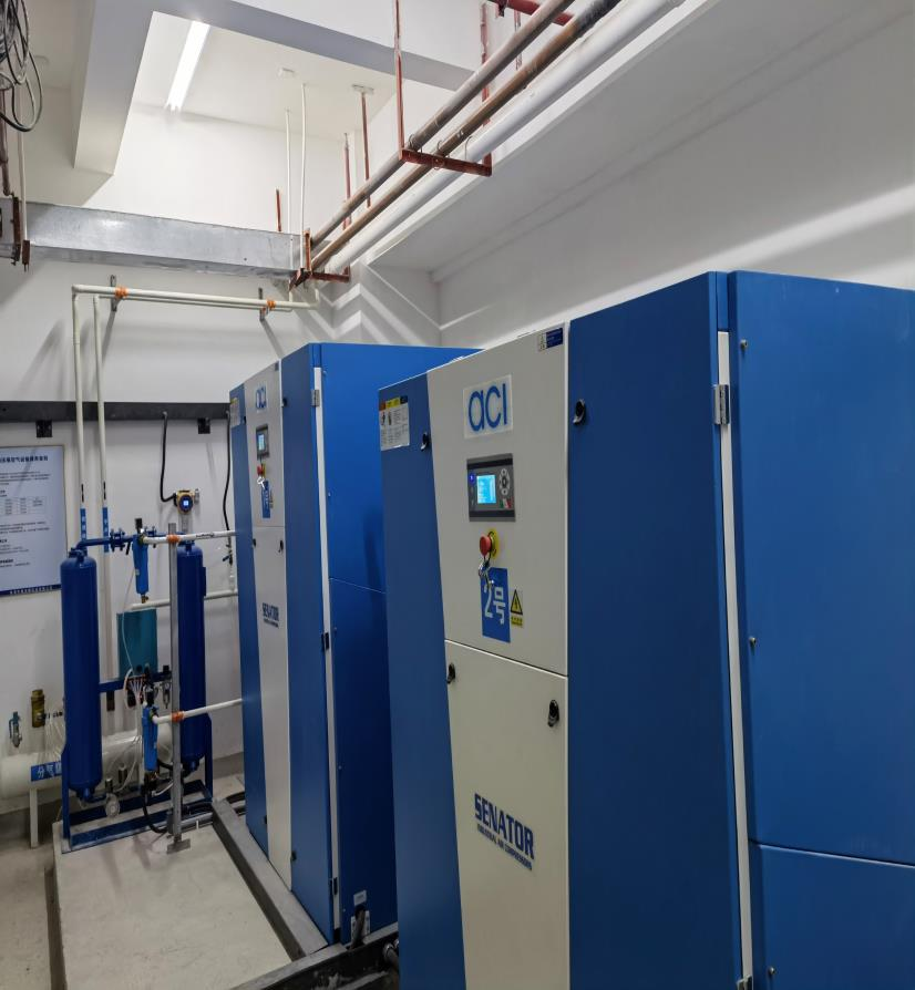 Installation of oil-free air compressors in the comprehensive building of hospitals and dentistry in Jinjiang City